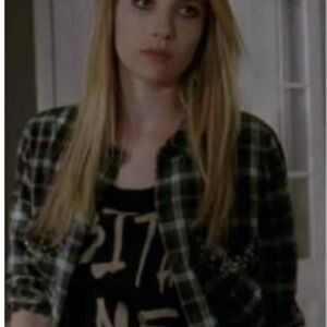 Forever 21 ASO AHS EXACT Madison Montgomery green black plaid studded top small